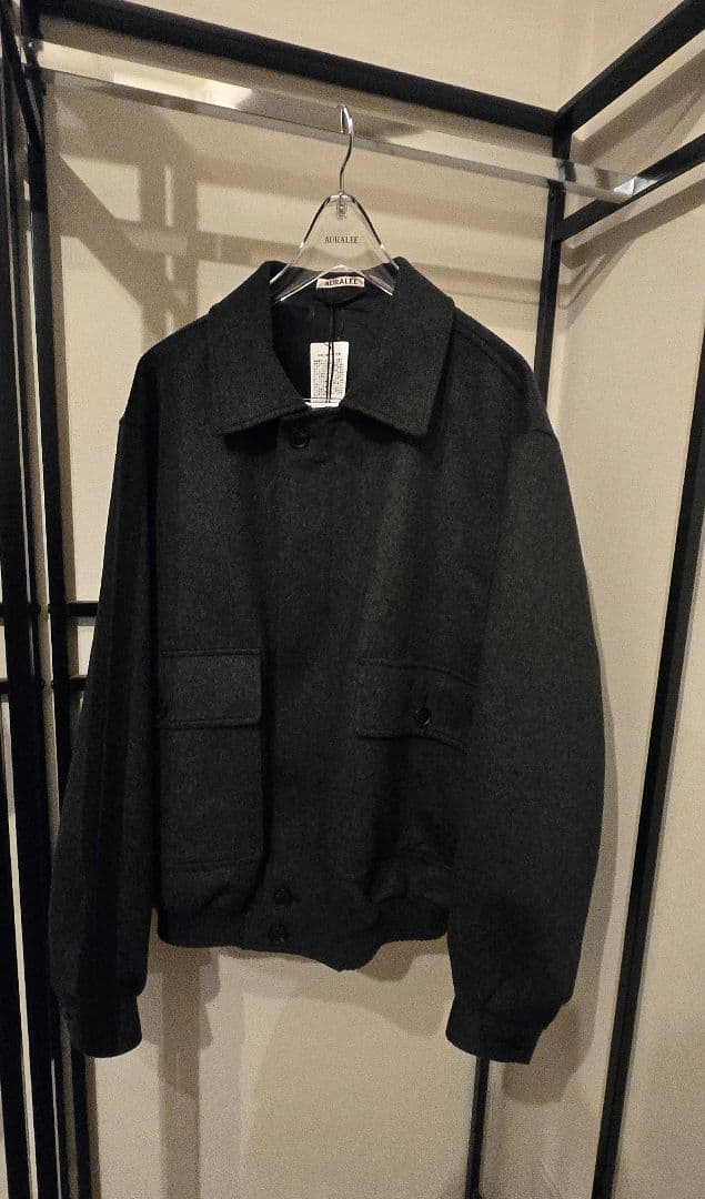 Ｋ*様 AURALEE カシミアモールスキンジップブルゾン トップチャコール サ