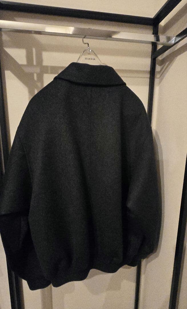 Ｋ*様 AURALEE カシミアモールスキンジップブルゾン トップチャコール サ