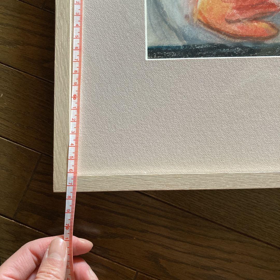 ニューヨーク在住作家。世界で一枚の絵。特注品。とても暖かみのある絵です