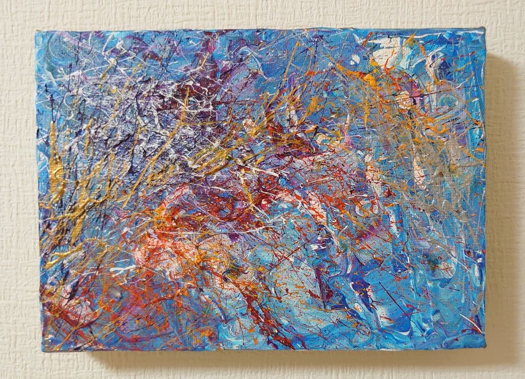 アクリル画　テクスチャーアート　絵　抽象画　1年分(最終50作品以上)