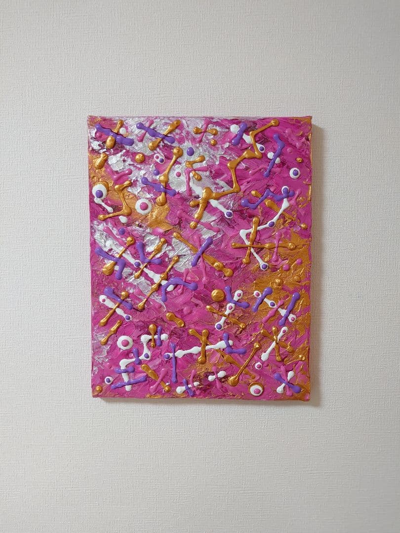 アクリル画　テクスチャーアート　絵　抽象画　1年分(最終50作品以上)