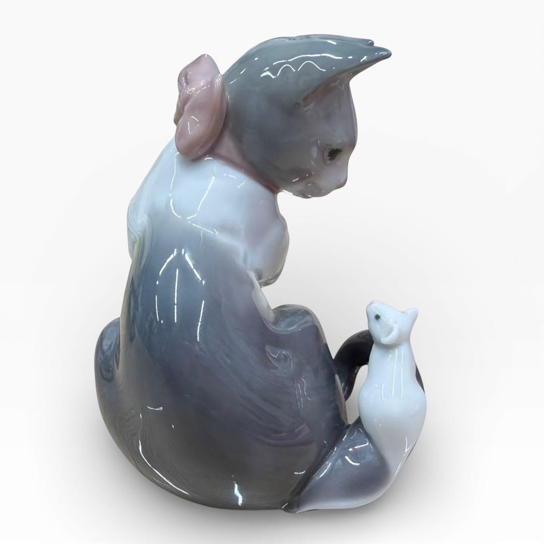 LLADRO リヤドロ　ネコ　ネズミ　陶器　置物　インテリア