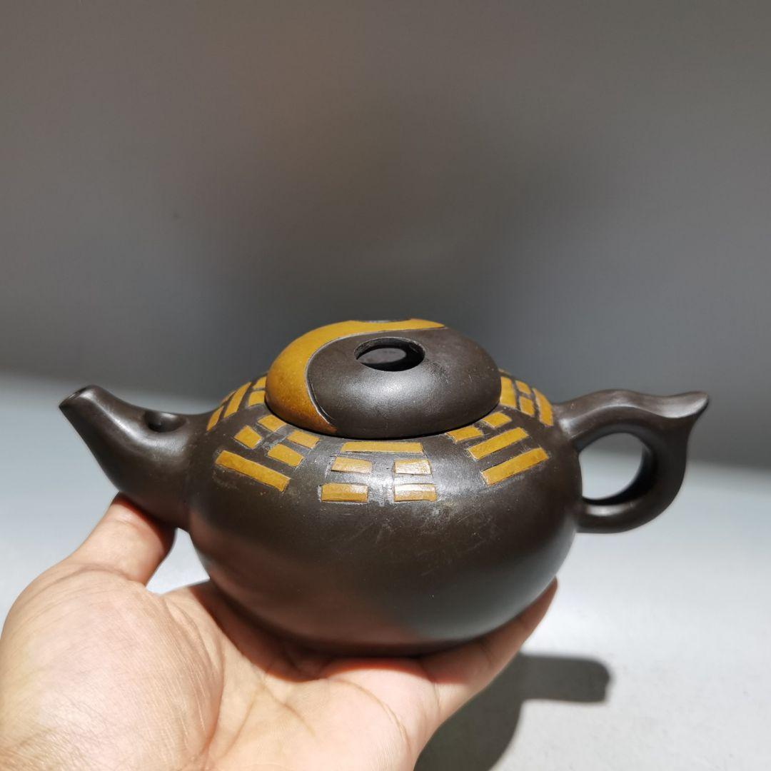 中国 宜興  八卦紫砂壷   急須