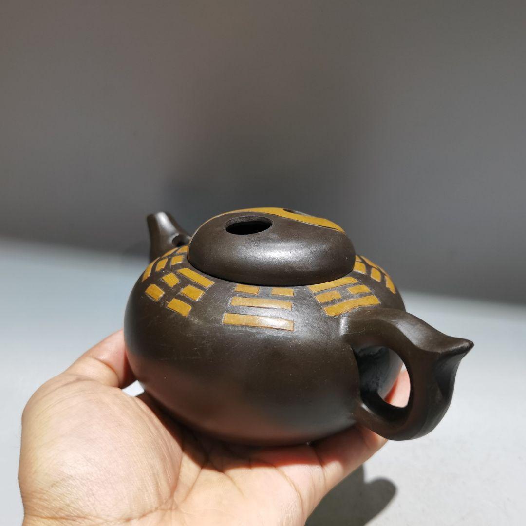 中国 宜興  八卦紫砂壷   急須