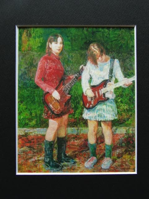 コルドバッチェ・マンスール「姉妹」、希少画集より、状態良好、新品高級額装付