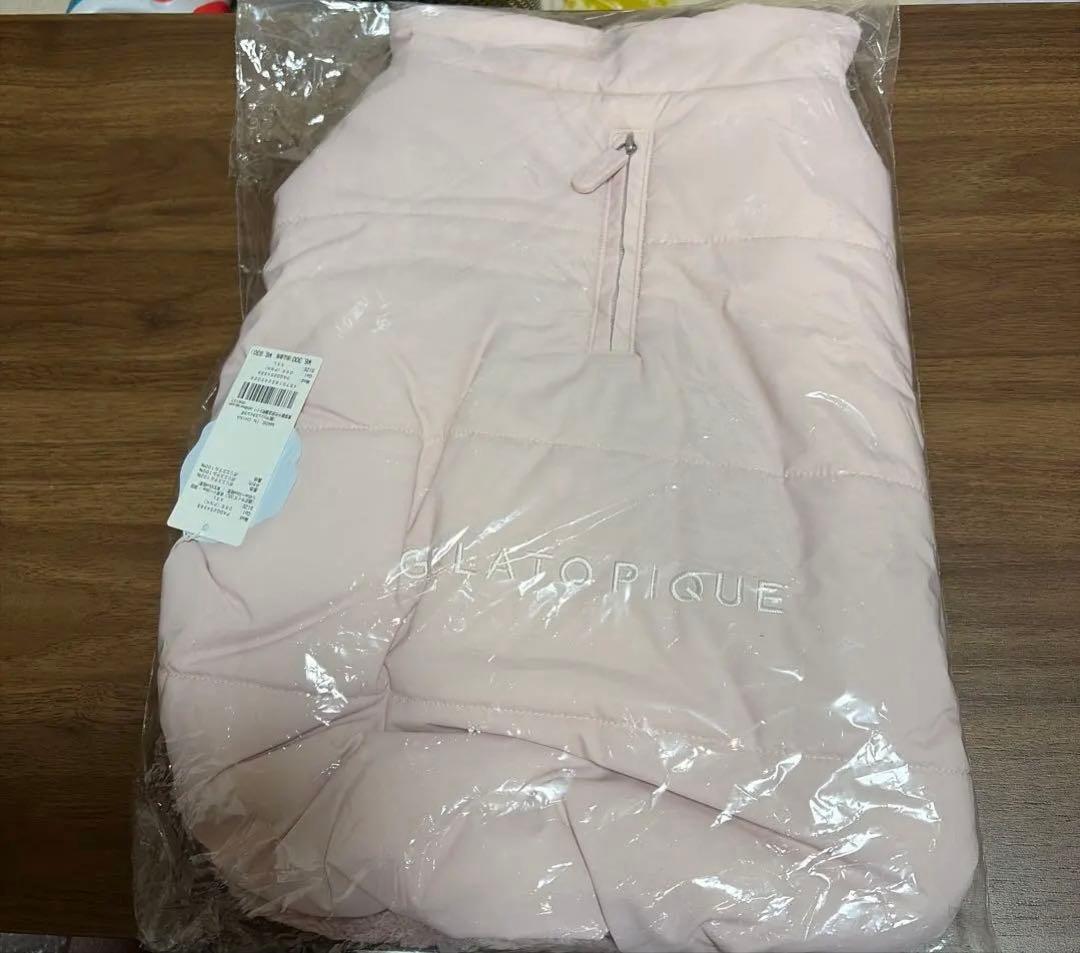 新品2点セットラージサイズジェラートメランジ2ボーダープルオーバー　中綿ベスト