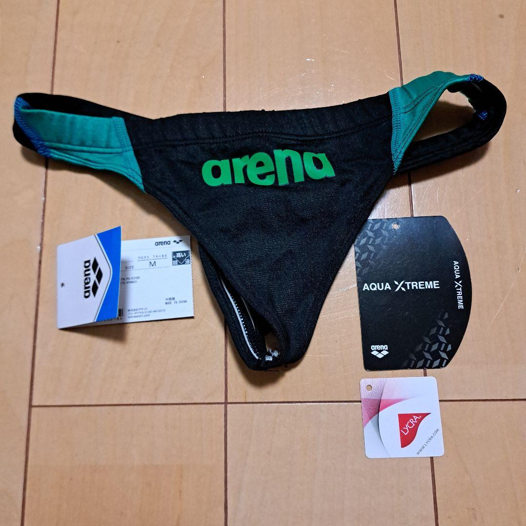 【arena】アリーナ Tバック 改造 競パン 黒 Mサイズ