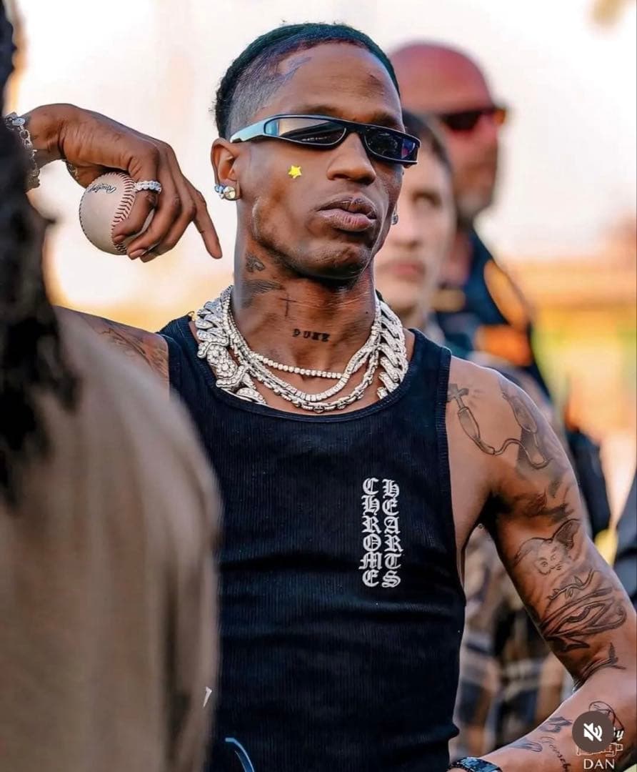 クロムハーツ ブラック プリント タンクトップ