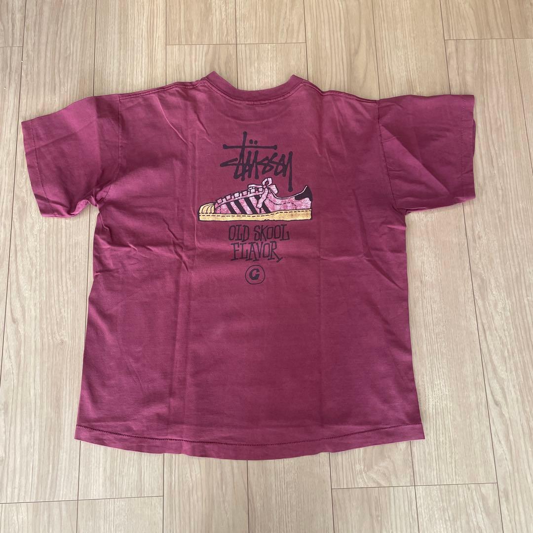 80s 黒タグ old Stussy スーパースターTシャツ XL