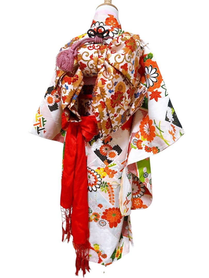 アンティークフルセット♡七五三　5歳から7歳　女の子　一式　レトロ　白