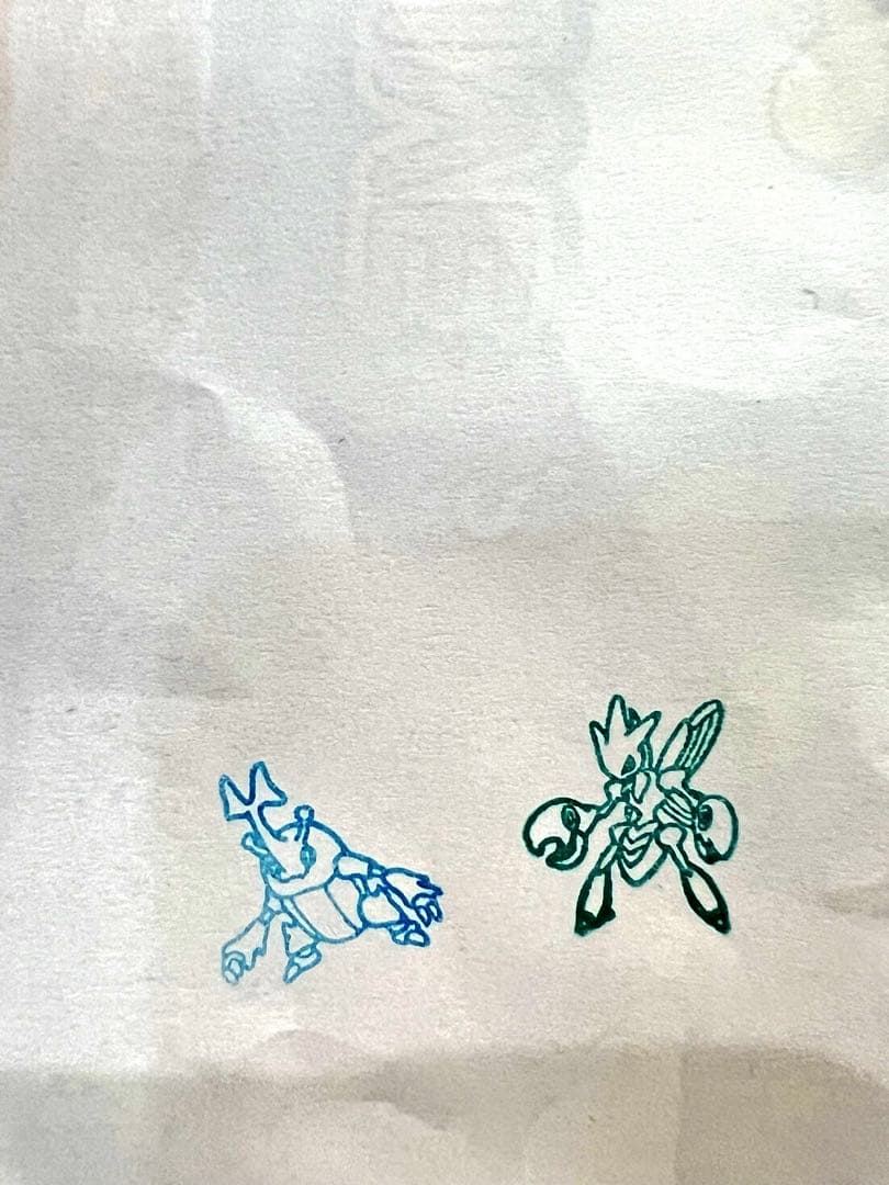 激レア　ヘラクロスとハッサム キャラクタースタンプ　値下げ