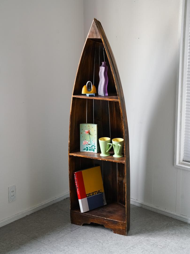 ヴィンテージ アジアン家具 ボートラック シェルフ/収納 古道具 モダン