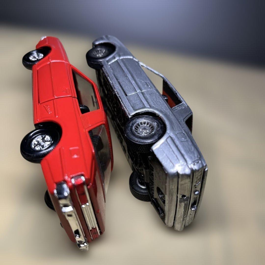 ミニカー初代三菱ギャランラムダ　ヨネザワ製 当時物　絶盤品　希少品　2台セット