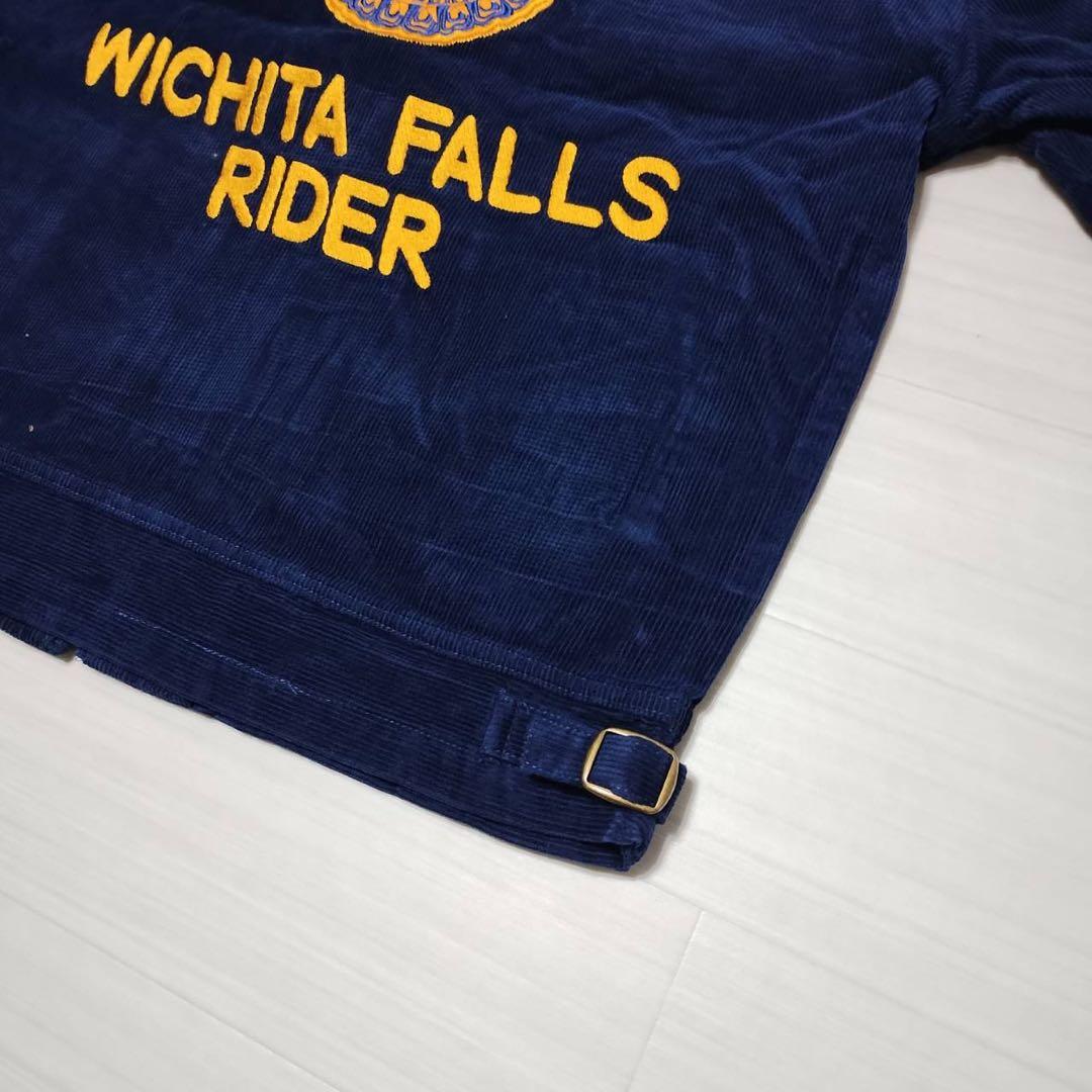 ☆セレクト☆ 新品 濃紺 コーデュロイ ジャケット FFA風 TEXAS 刺繍