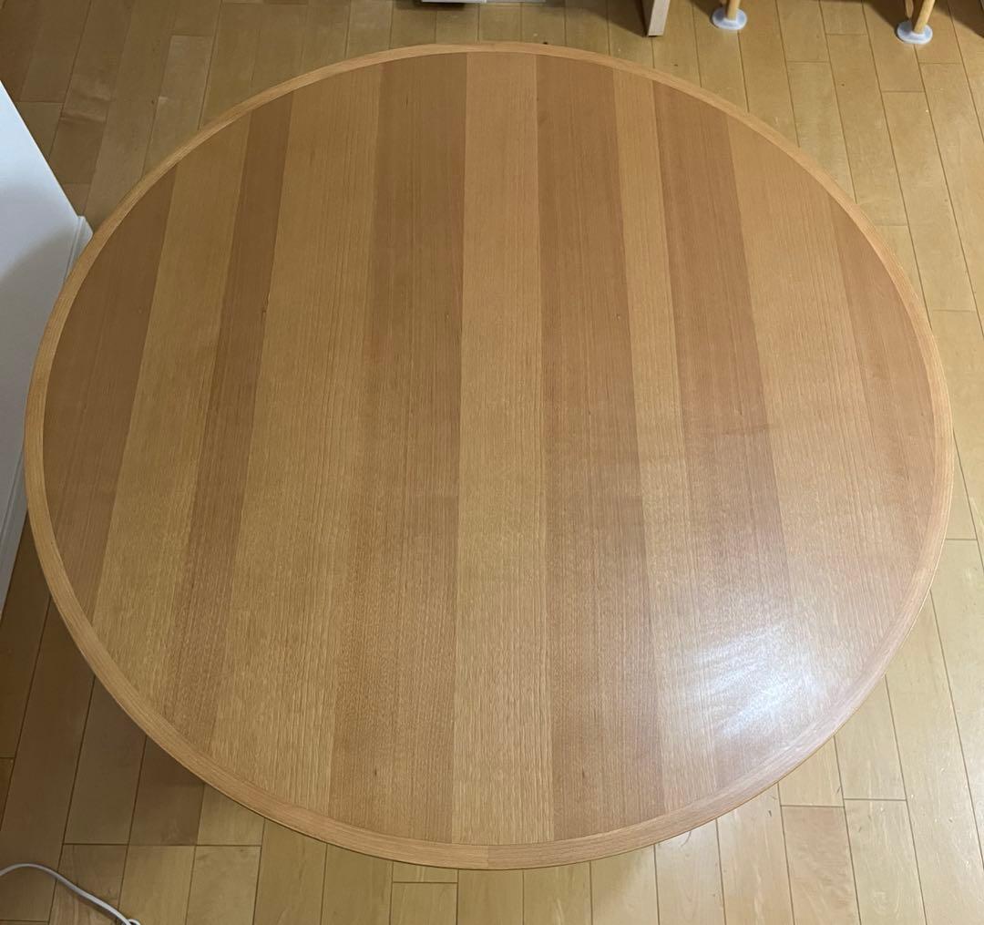 【送料無料】日進木工　ダイニングテーブル 円卓・円形100cm