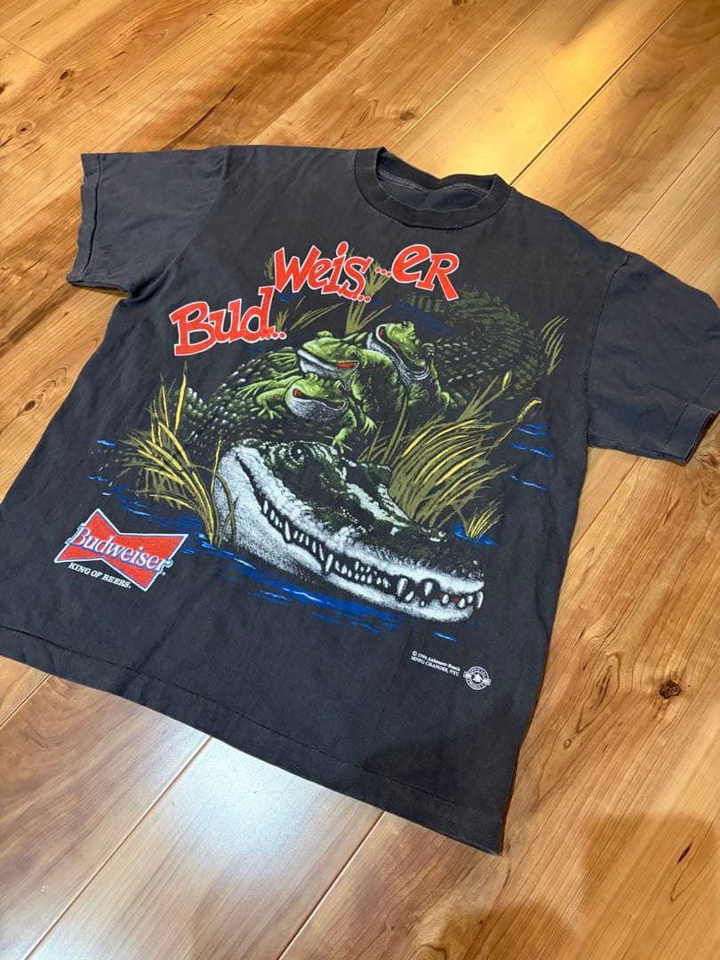 Budweiser グラフィックTシャツ 黒 96年製