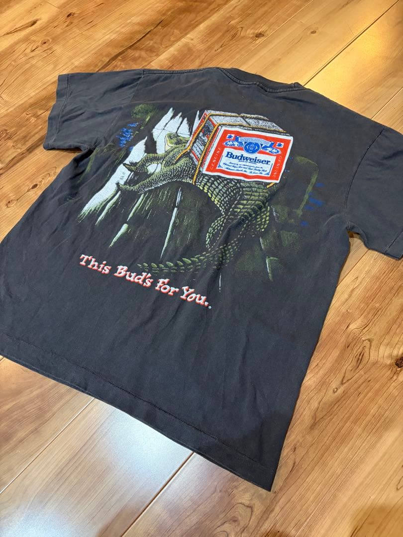 Budweiser グラフィックTシャツ 黒 96年製
