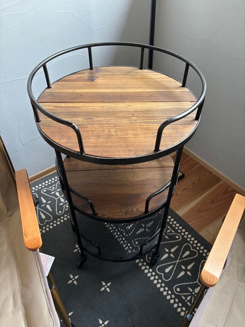 定価53,900クラッシュゲート　ロイド　サイドワゴンテーブル　サイドテーブル