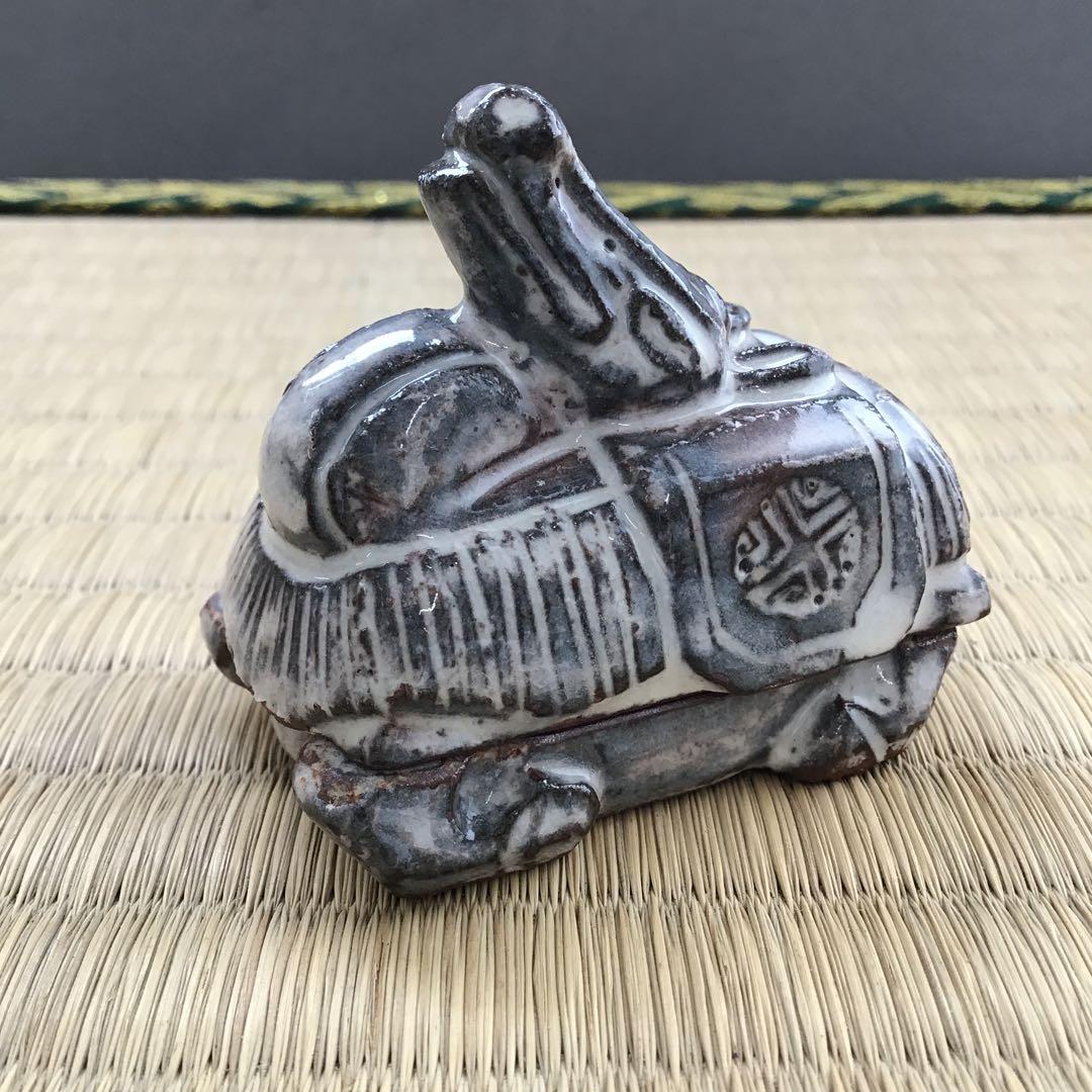 ⭐️茶道具　香合　干支午香合　瑞峰作　共箱　S88KG