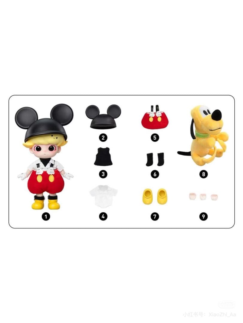 【海外限定】 dimoo 約20cm ミッキーマウス　アクションフィギュア