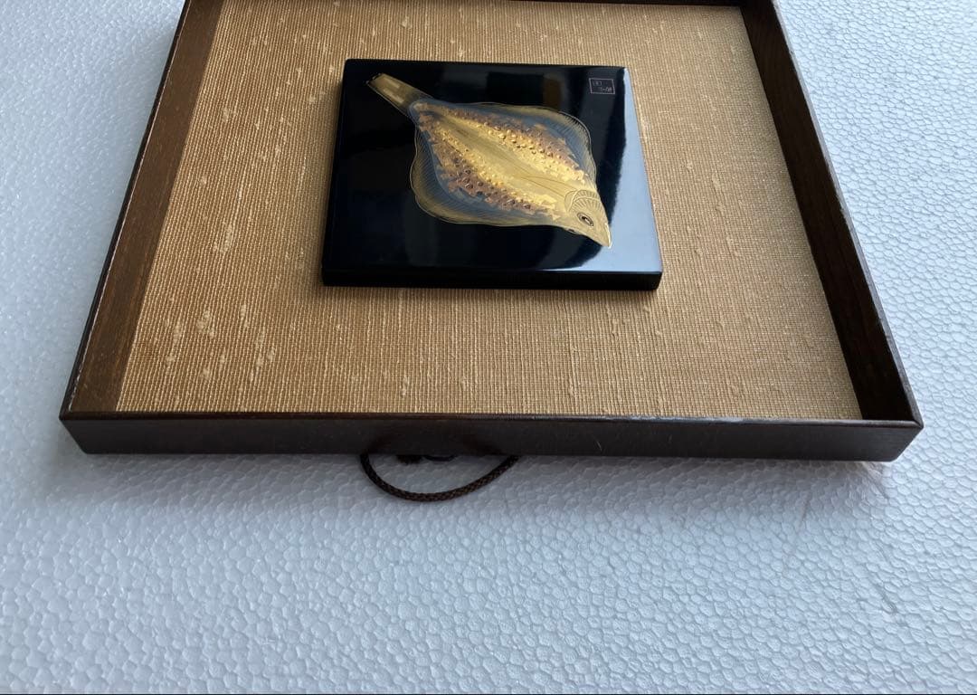 壁掛け輪島漆器(沈金の作品)