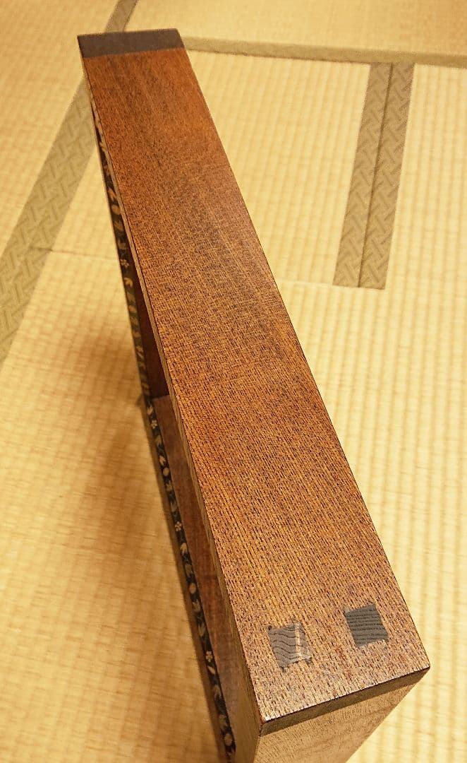 茶道具 炉縁 摺漆(すりうるし) 蒔絵