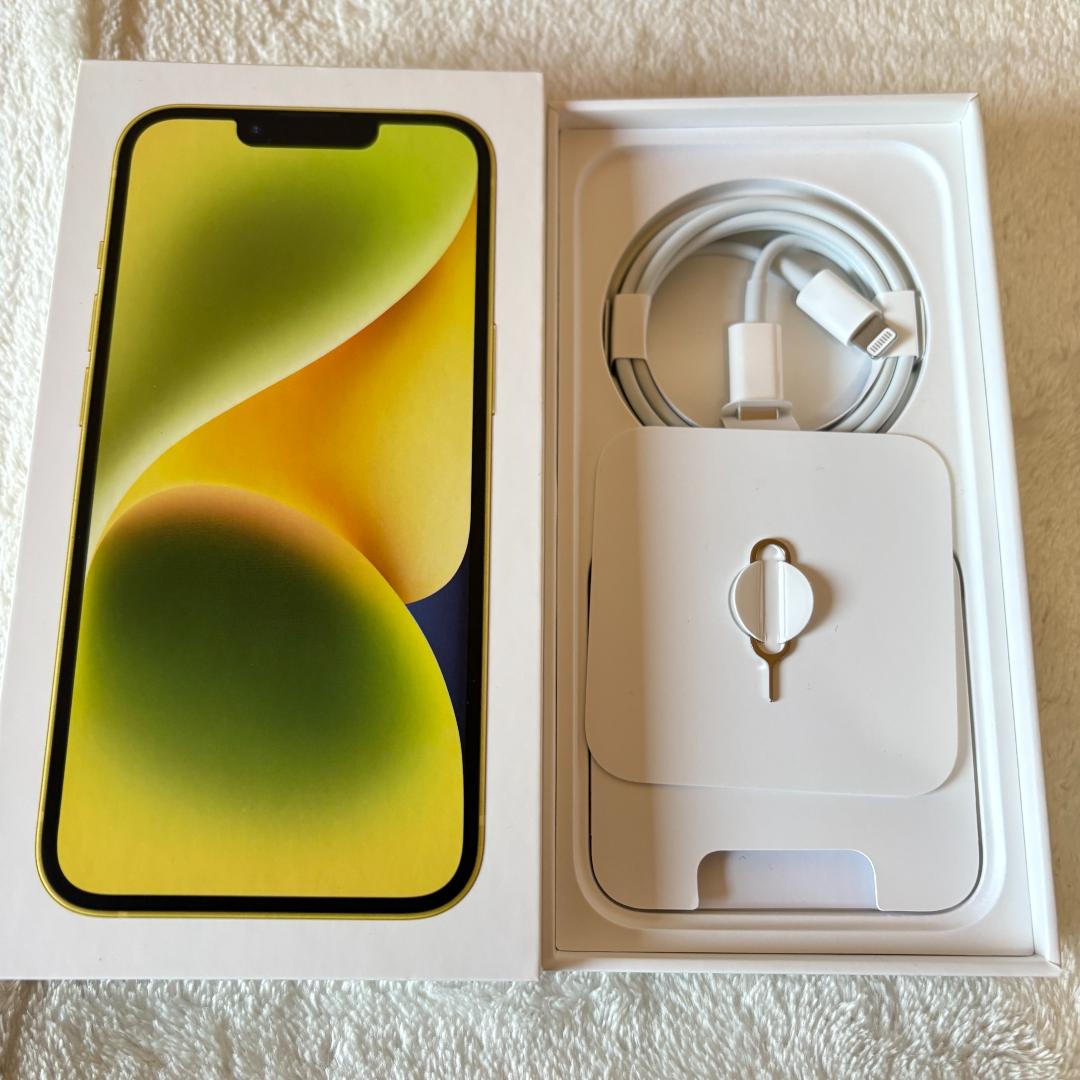 ◆Apple iPhone14 SIMフリー 128G イエロー オマケ有
