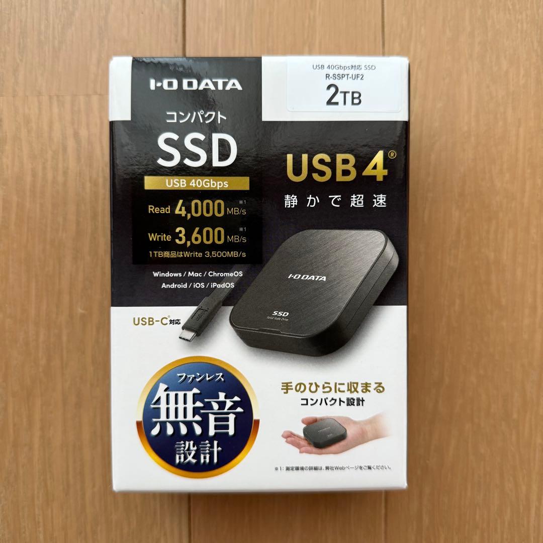 外付けハードディスク・ドライブ SSD 2TB R-SSPT-UF2