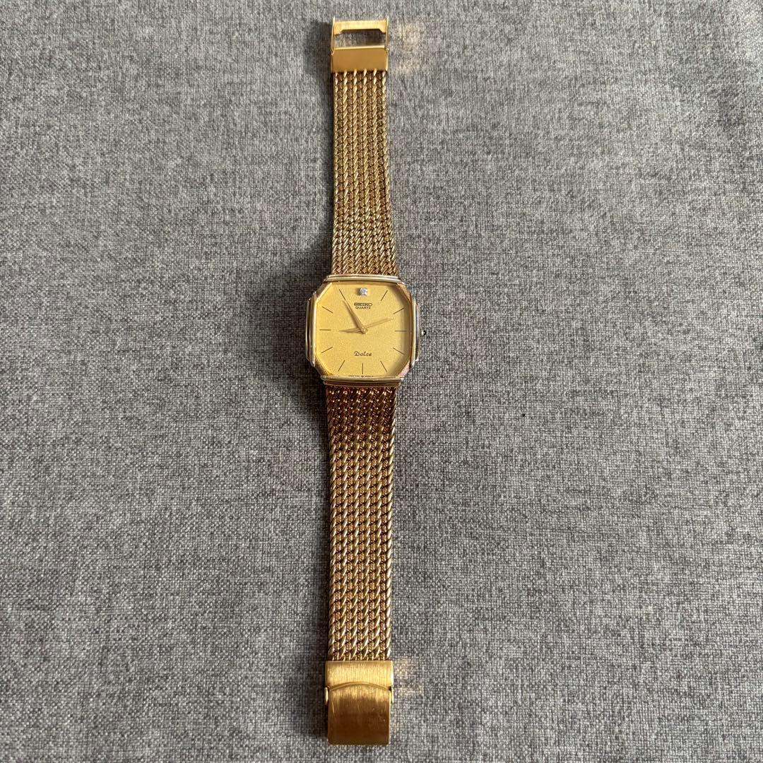 SEIKO ドルチェ メンズ腕時計 ゴールド 80年代製 ヴィンテージ