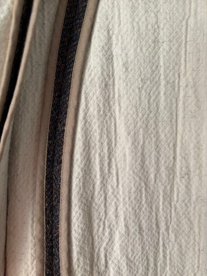 gasa* ノーカラーツイードコート