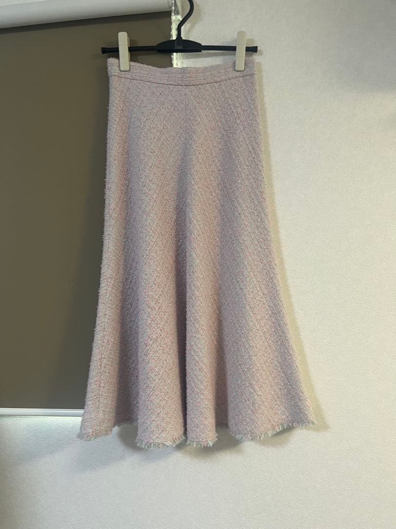 即購入可 ⭐︎ 美品　アナイ　ANAYI ツィード　スカート　ピンク　36