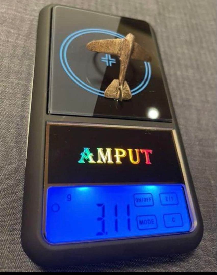 フランス　アンティーク　シルバー９２５　飛行機　リング　長期保存、現状