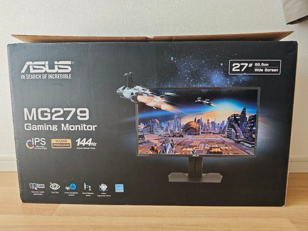 ジャック品 ASUSディスプレイ MG279 144Hz WQHD 27インチ