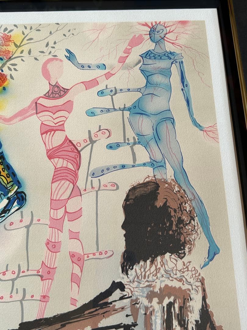 サルバドール・ダリ　リトグラフ「ファッション　デザイナー」ダリ直筆サイン