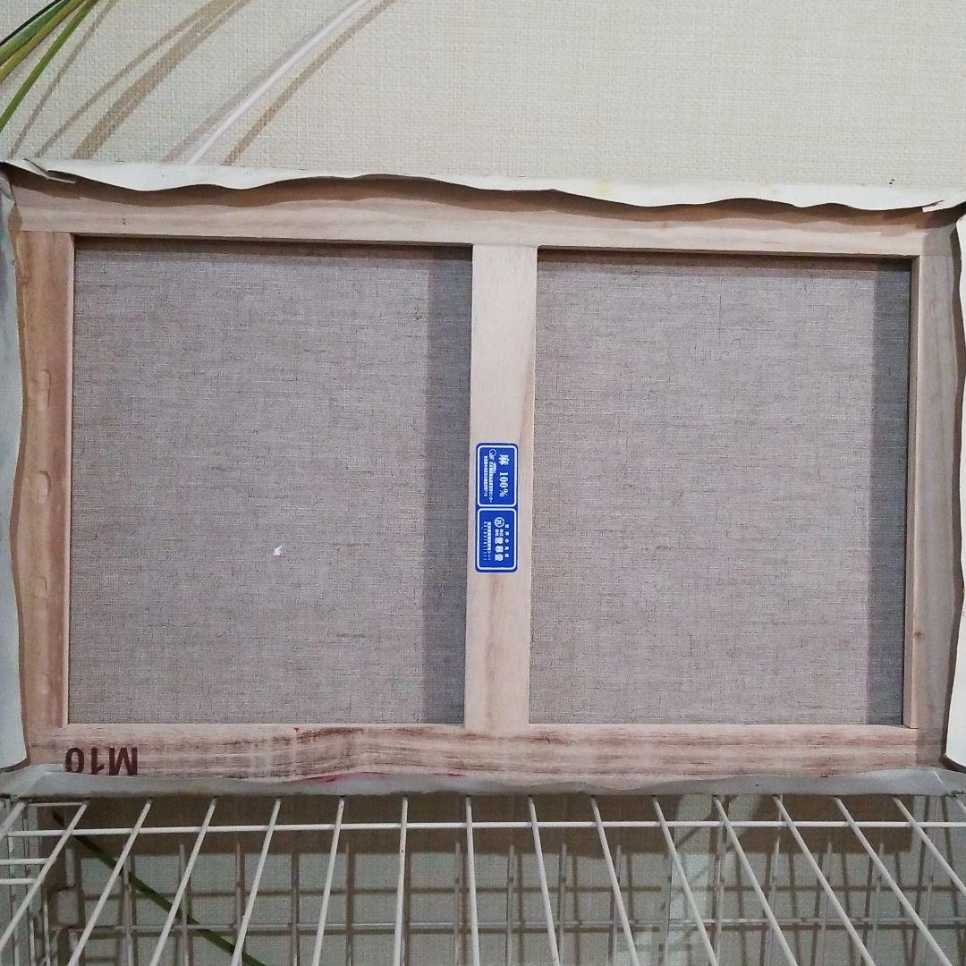 油絵　モノクロームからの赤い木