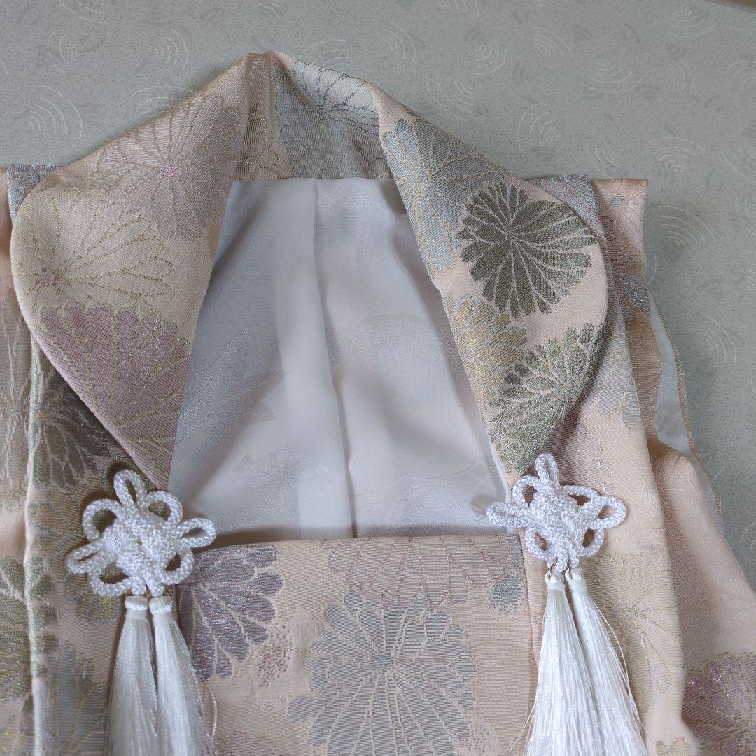 七五三３歳正絹刺繍入りの被布（中綿無し）
