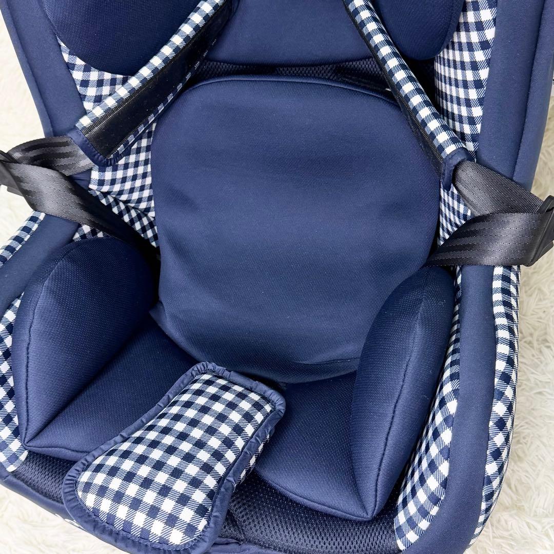 美品 Joie チルト チャイルドシート キャノピー付き ギンガムチェック