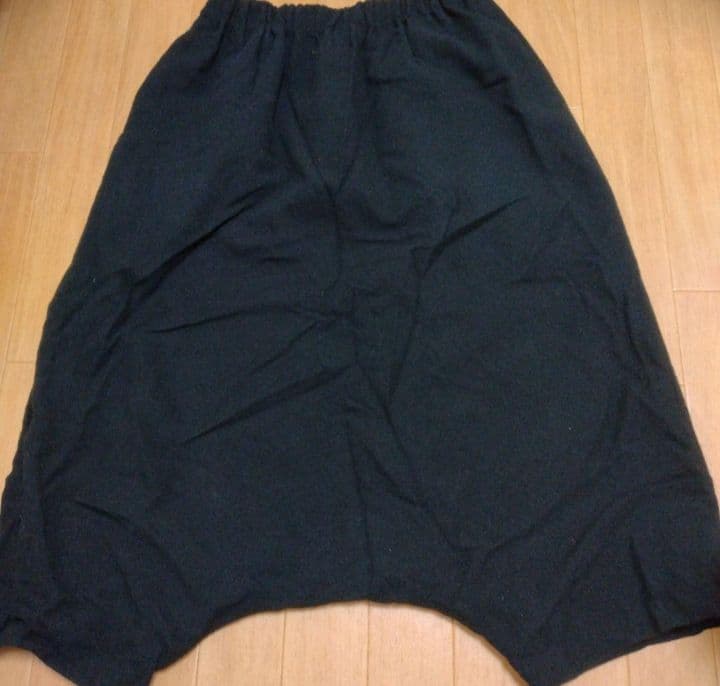 1697　中川政七商店　ウールサルエルパンツ　黒