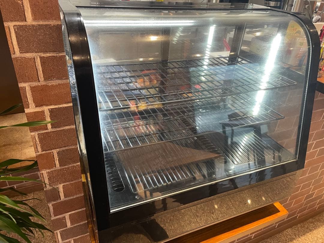 【週末値下げ】冷蔵ショーケース（黒） 3段 LED照明付き