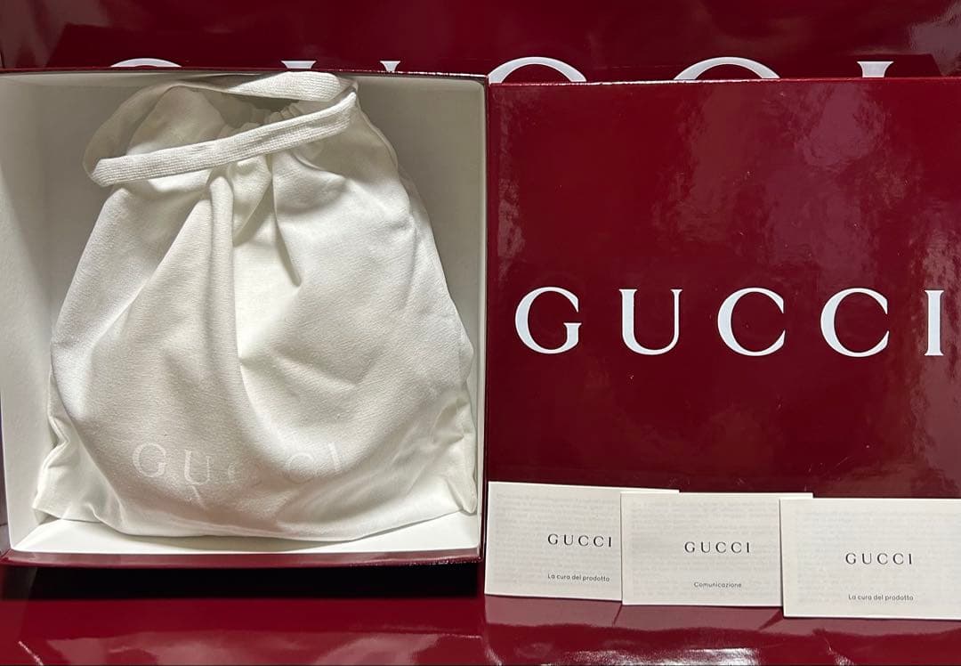 新品 未使用 GUCCI グッチ 小型/中型ペット用リード ベージュブルー