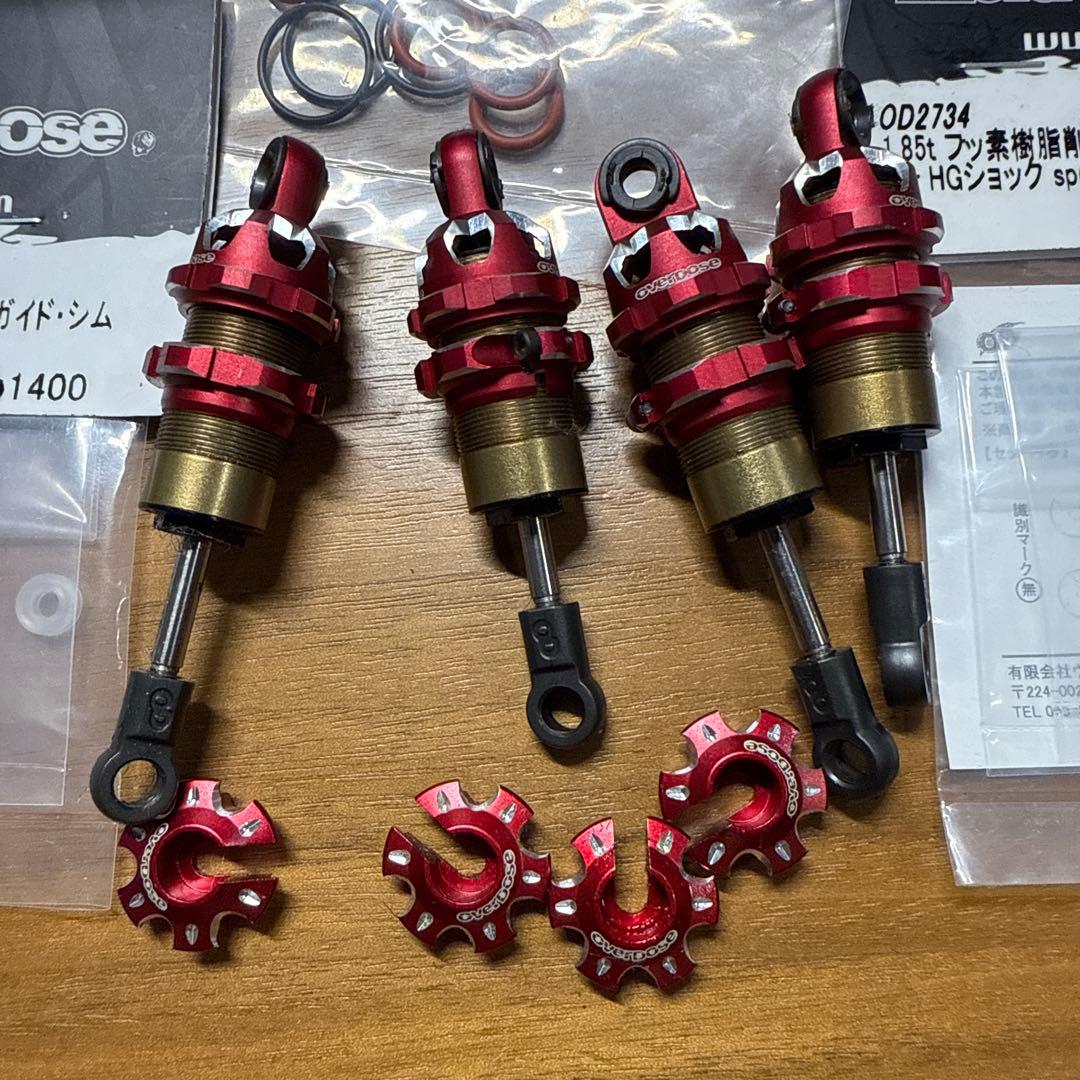 オーバードーズ overdosespec3レッドハイグレードショックOHパーツ付