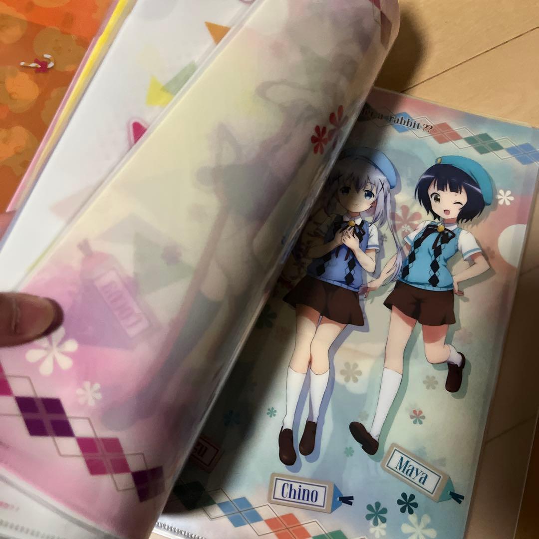 ごちうさ 120枚セット クリアファイル クリアファイルホルダー付き