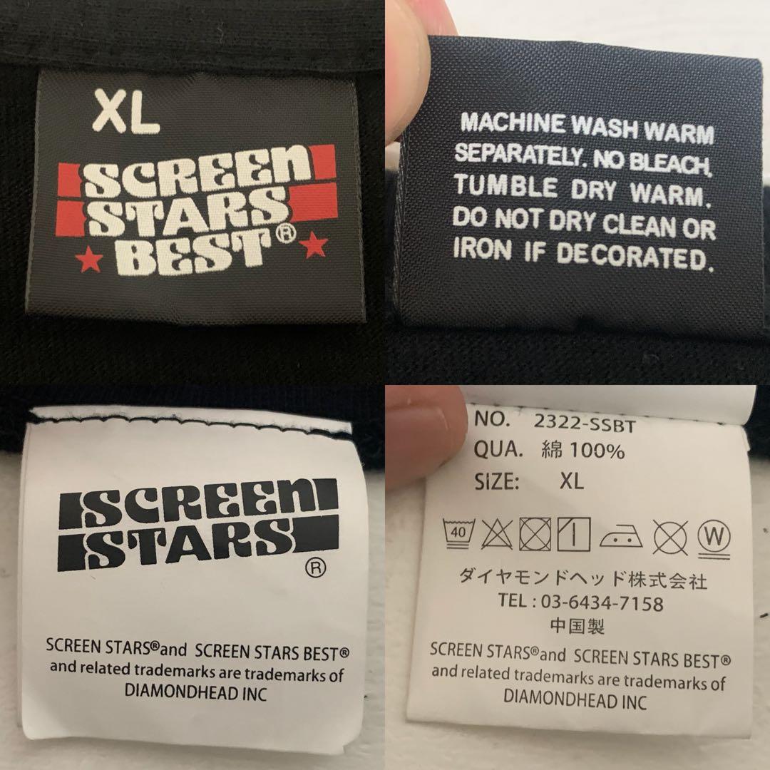 SCREEN STARS × LIFE レッドホットチリペッパーズ Tシャツ 黒