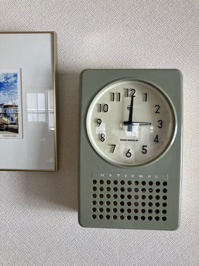 National(現Panasonic)電磁式振り子時計　昭和30年代