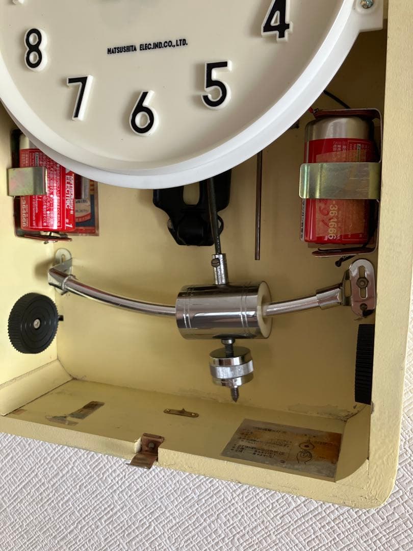 National(現Panasonic)電磁式振り子時計　昭和30年代