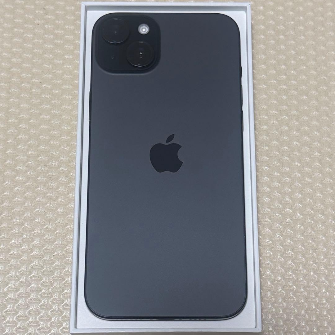 バッテリー100% iPhone15Plus 128GB SIMフリー 本体 黒