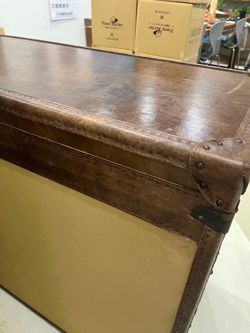 HALO 本革サイドボード ハロ トランクキャビネット レザー ヴィンテージ