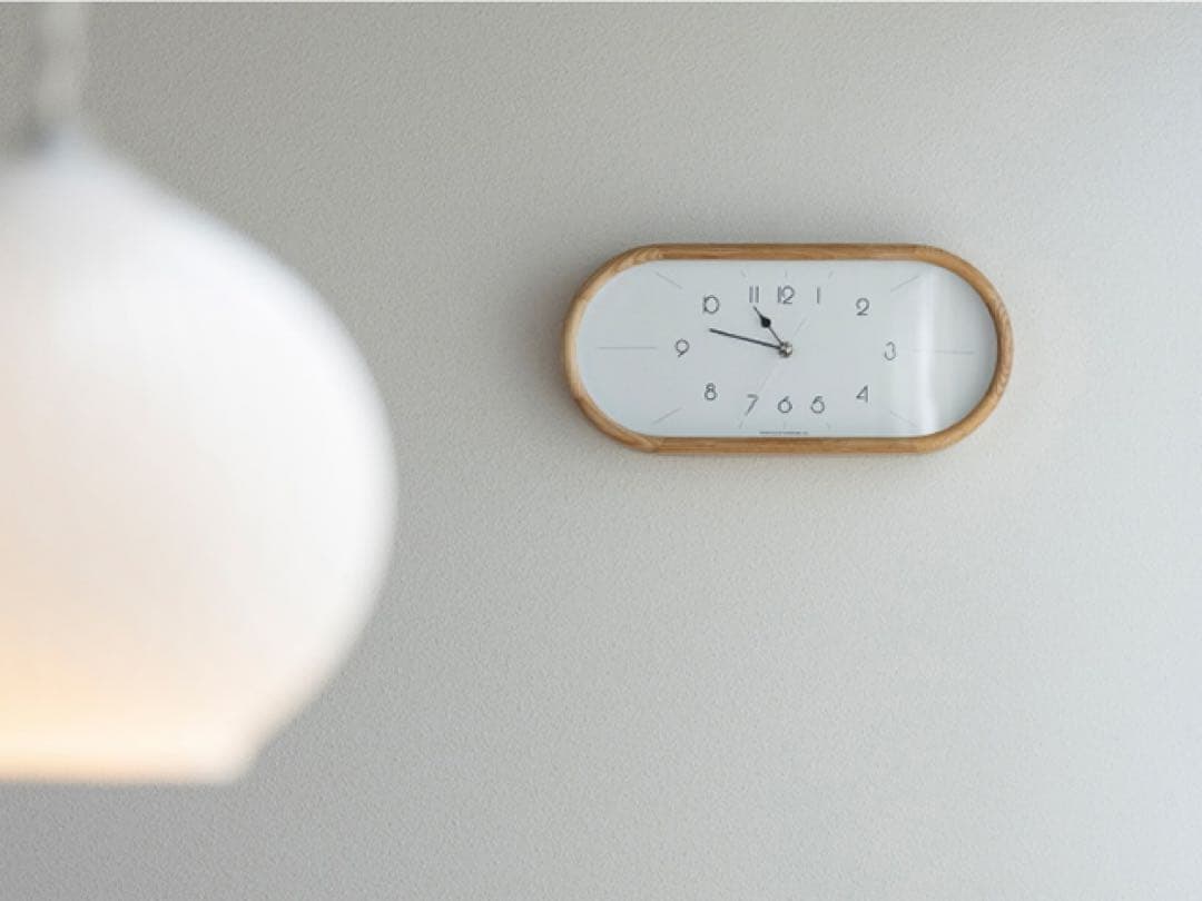 Curva クルヴァ ウォールクロック　ナチュラル