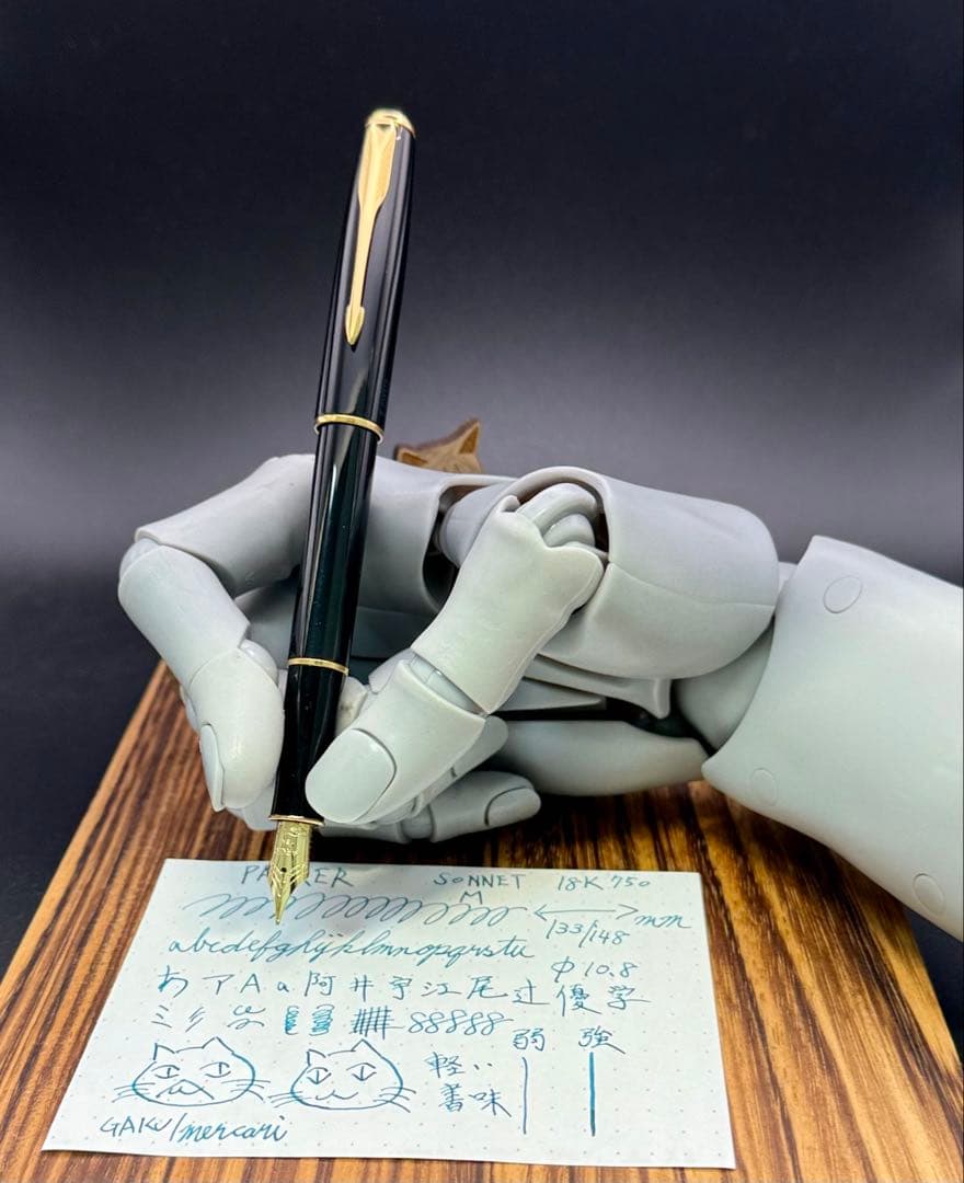 PARKER 万年筆 ソネット 18K ブラックGT M