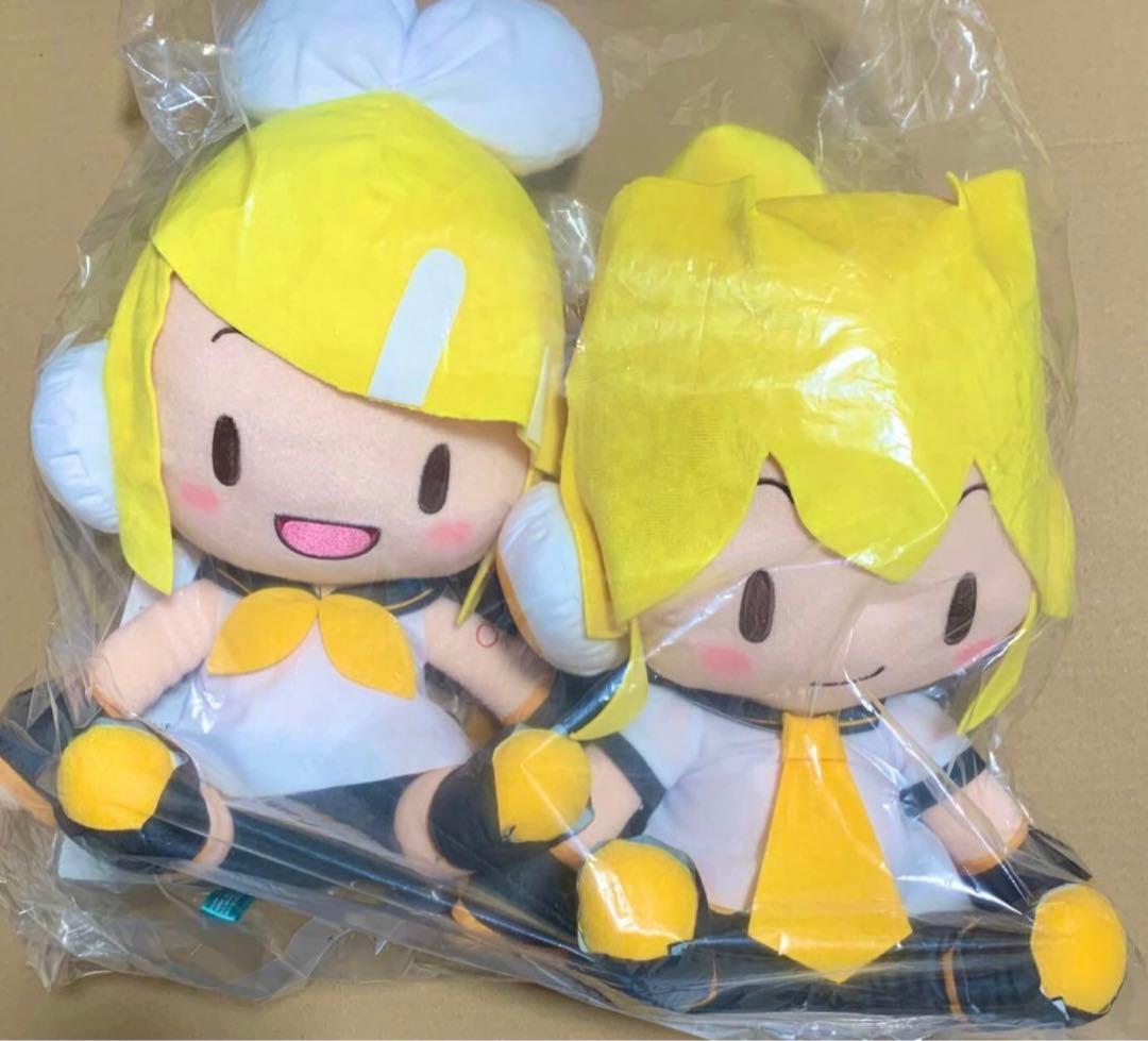 初音ミクシリーズふわぷちメガジャンボぬいぐるみ　鏡音リン　鏡音レン